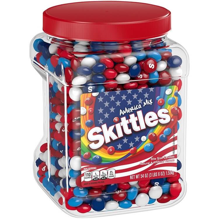 Red,White, and Blue Skittles Patriotic Candy